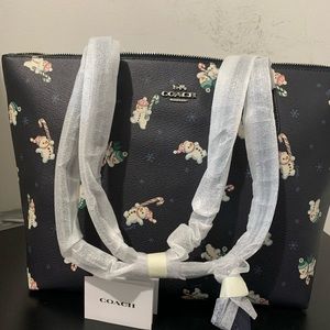 Authentic Coach ZIP TOP TOTE